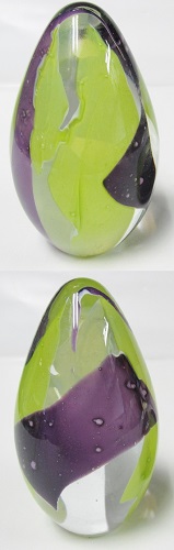 GES "Patchwork" Egg Paperweight<br> (click picture for full description)